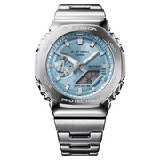 Casio G-SHOCK GM-2110D-2AER Men's Analog-Digital Watch - Sky Blue Stainless Steel