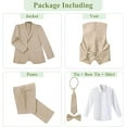 thumbnail image 5 of Boys Suit for Kids 6 Pieces Formal Dresswear Set Teen Boys Tuxedo Suits for Wedding Graduation, 5 of 5