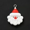 thumbnail image 2 of GKNET 50pcs Christmas Theme Opaque Resin Charms Pendants Snowman Hang Ornament-Santa Claus #01, 2 of 6