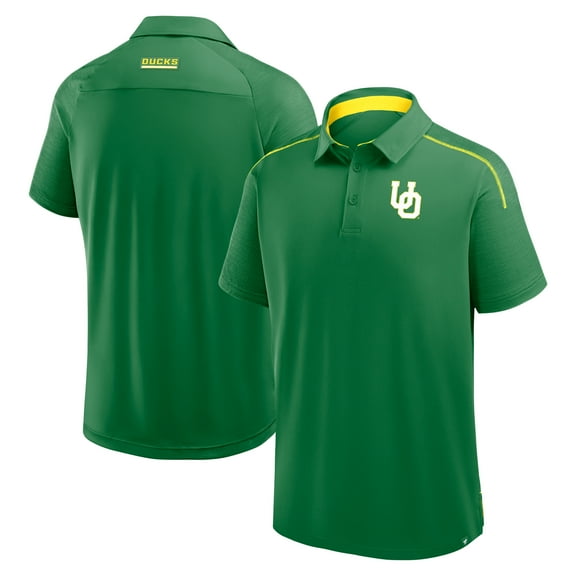 Men's Fanatics Green Oregon Ducks Take The Lead Defender Raglan Polo