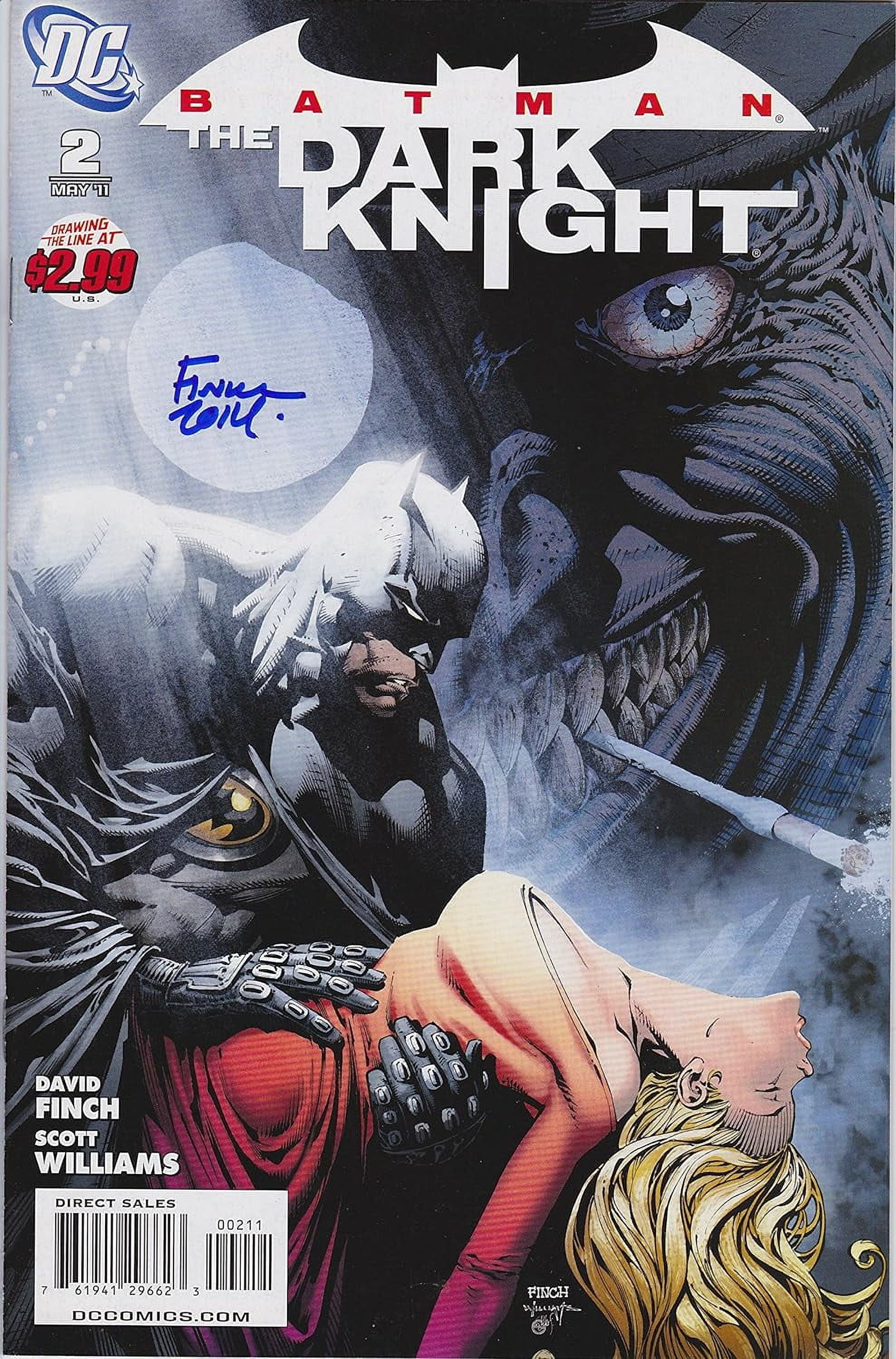 Batman Dark Knight #2 Signed by David Finch VF/NM