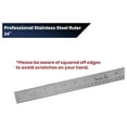 thumbnail image 5 of 2 Pack 24 Inch Stainless Steel Ruler with Inch/Metric Conversion Table, 5 of 7