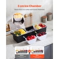 thumbnail image 2 of Servidor de condimentos refrigerado VEVOR de 6 compartimentos enfriado con hielo y tapa, 2 of 9