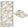 thumbnail image 7 of SKYSONIC 3 Pack Towel Creative Flowers Cotton Bath Towel Set (1 Bath Towel, 1 Hand Towel, 1 Washcloth) for Bathroom, Super Soft and Quick Dry Towels, 7 of 7