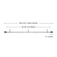 thumbnail image 2 of Nancy Adjustable Single Curtain Rod 84" to 120"-Antique Silver, 2 of 5