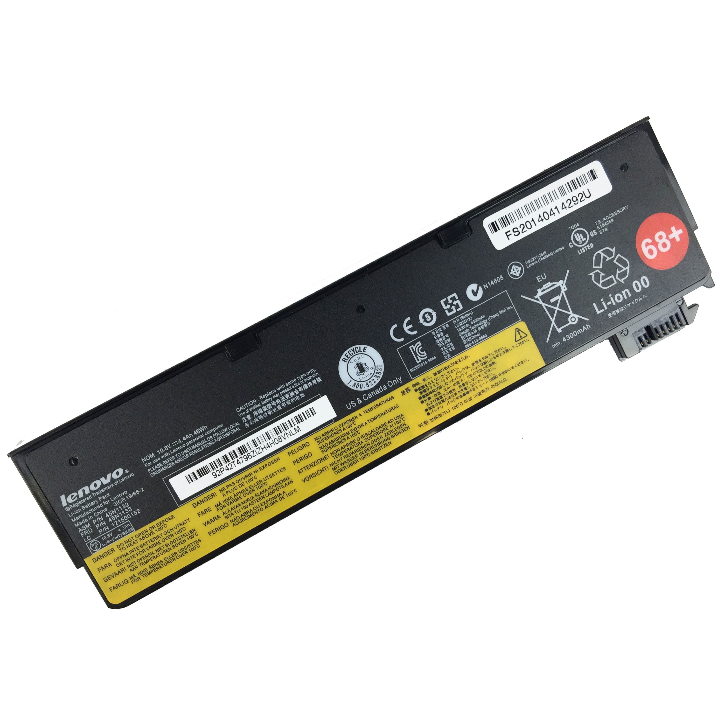 New Lenovo OEM Original Genuine 6 Cell 68+ Battery 0C52862 for ThinkPad