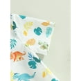 thumbnail image 6 of Bagilaanoe 2pcs Toddler Baby Boys Hawaii Outfits Print Short Sleeve Shirt Tops + Shorts 9M 12M 2T 3T 4T 5T Kids Summer Short Pants Set, 6 of 9