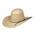 thumbnail image 3 of Rodeo King Mens  Dusty 4 1/4in Brim Straw Cowboy Hat 7 Natural, 3 of 3