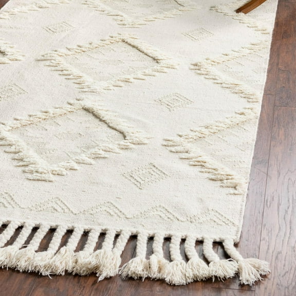 Unique Loom Mesa Collection Area Rug - Papago (4' 1" x 6' 1" Rectangle Ivory/Beige)