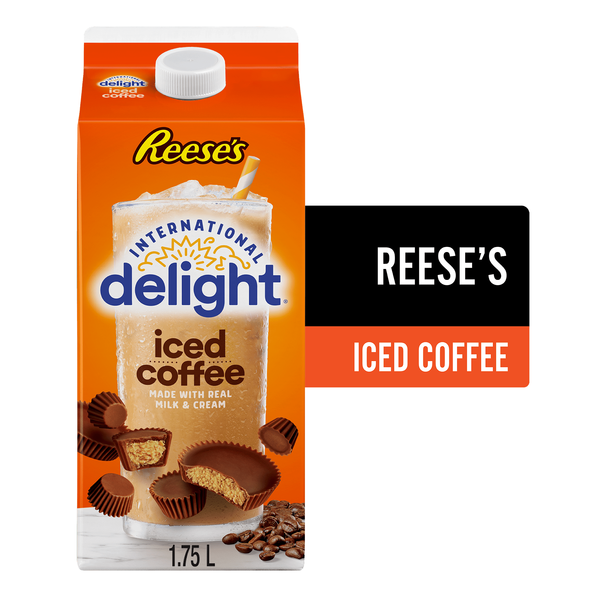 International Delight Iced Coffee Reeses 1.75L, International Delight Iced Coffee Reeses 1.75L