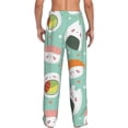 thumbnail image 3 of Daiia Kawaii Sushi Men's Sleep Pant with Pockets and Drawstring,Pajama Pants-X-Large, 3 of 9