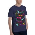 thumbnail image 2 of Bingfone Colorful Dragonflies Men'S Loose Fit Short-Sleeve Pocket T-Shirt, 2 of 7
