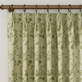 thumbnail image 4 of TWOPAGES Polyester Linen Floral Print Curtain 26 X 102 Inches Long 1 Panel Light Filtering Pinch Pleat Drape for Guest Room, Vintage, 4 of 6