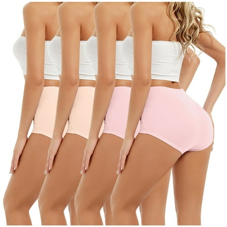

Womens Briefs Multicolor Waistbands Panty XXXXXL 4 Pack