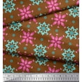 thumbnail image 3 of Soimoi Silk Fabric Artistic Floral Print Sewing Fabric Yard 42 Inch Wide, 3 of 3