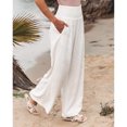 thumbnail image 3 of Pantalones de salón de pierna ancha, pantalones de mujer de cintura alta, pantalones largos de cintura alta, pantalones de mujer de mayor durabilidad, 3 of 6