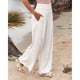 thumbnail image 1 of Pantalones casuales sueltos, pantalones de mujer de cintura alta, pantalones de mujer de cintura alta, pantalones largos de diseño fácil de usar, 1 of 6