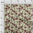 thumbnail image 2 of oneOone Viscose Chiffon Light Yellow Fabric Floral Retro Craft Projects Decor Fabric Printed By The Yard 42 Inch Wide, 2 of 5
