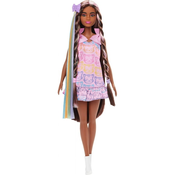 Muñeca moderna Barbie Fun & Fancy con pelo negro extralargo