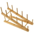 thumbnail image 1 of Escurreplatos de Bambú, Soporte para Tazas, Tabla de Cortar, Platillos, Escurridor de Platos, Accesorios de Cocina de Madera, Soporte para Tapa de Olla, 1 of 5