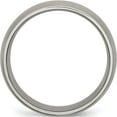 thumbnail image 2 of Titanium Brushed 7mm Half Round Band (Size 6.5) Made In China tb158-6.5, 2 of 5