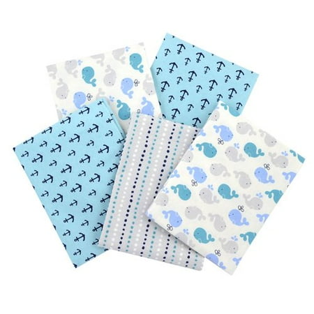 Gerber Newborn Baby Boy Flannel Receiving Blankets,