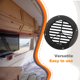 thumbnail image 4 of Cubierta de rejilla de ventilación de aire, cubierta de ventilación de conducto de salida para RV, yate, accesorios para barcos, ventilación Accesorios para vehículos recreativos negro  keine Fahne Sidaley VI014993-01B, 4 of 6