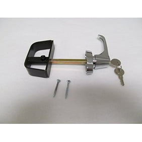 L Door Handle Chrome 5 1 2 W Back Handle Off Center Shaft Shed