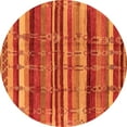 thumbnail image 1 of Ahgly Company Indoor Round Southwestern Orange Country Area Rugs, 4' Round, 1 of 4