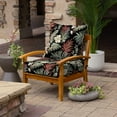 thumbnail image 2 of ARDEN Foam Outdoor Deep Seat Cushion Set, 24 x 24, made with ProFoam, Rain-proof, Fade Resistant, Simone Black Tropical, 2 of 9