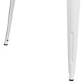 thumbnail image 6 of Bowery Hill Metal White Dining Table Square 35.5", 6 of 7