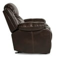 thumbnail image 3 of OakvillePark Prenzo Faux Leather Upholstered Glider Reclining Chair, Brown, 3 of 6