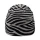 thumbnail image 1 of Gorros de lana para hombres y mujeres Gorros gruesos de invierno Medias cálidas Gorro de punto de jacquard con estampado de cebra, 1 of 6