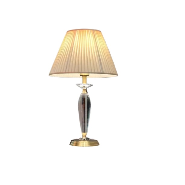 Lámparas de mesa de estilo tradicional adornado, lámparas de mesa de cristal de corte alto, decoración for sala de estar, dormitorio, casa, mesita de noche