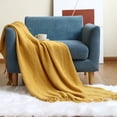 thumbnail image 2 of Winty Throw Blankets,Quilts,Sofa Blanket Knitted Blanket Shawl Blanket Solid Color Blanket Bed Towel Wool Sofa Towel,Bed Blankets 127*176cm, 2 of 5