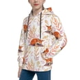 thumbnail image 2 of Goofa Cute Sleepy Fox Pattern Hooded Sweatshirt for Youth Trendy youth sweatshirt Casual Hoodie for Boys and Girls-X-Large, 2 of 6