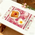 thumbnail image 5 of Heart Love Placemats 1pc, 11.81×17.72in Inch Anniversary Table Mats for Party Kitchen Dining Decoration, 5 of 6