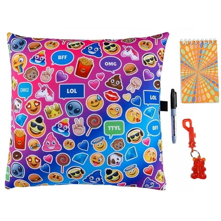 Emoji Funky Autograph Throw Pillow Bear Clip Notepad Multi