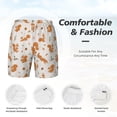 thumbnail image 5 of Lsque Mens Swim Trunks Cute Squirrel Fall Pattern - Bathing Suit Compression Liner - Beach Swim Shorts Swimwear - (S-3XL) - Stretch Quick Dry -3X-Large, 5 of 9