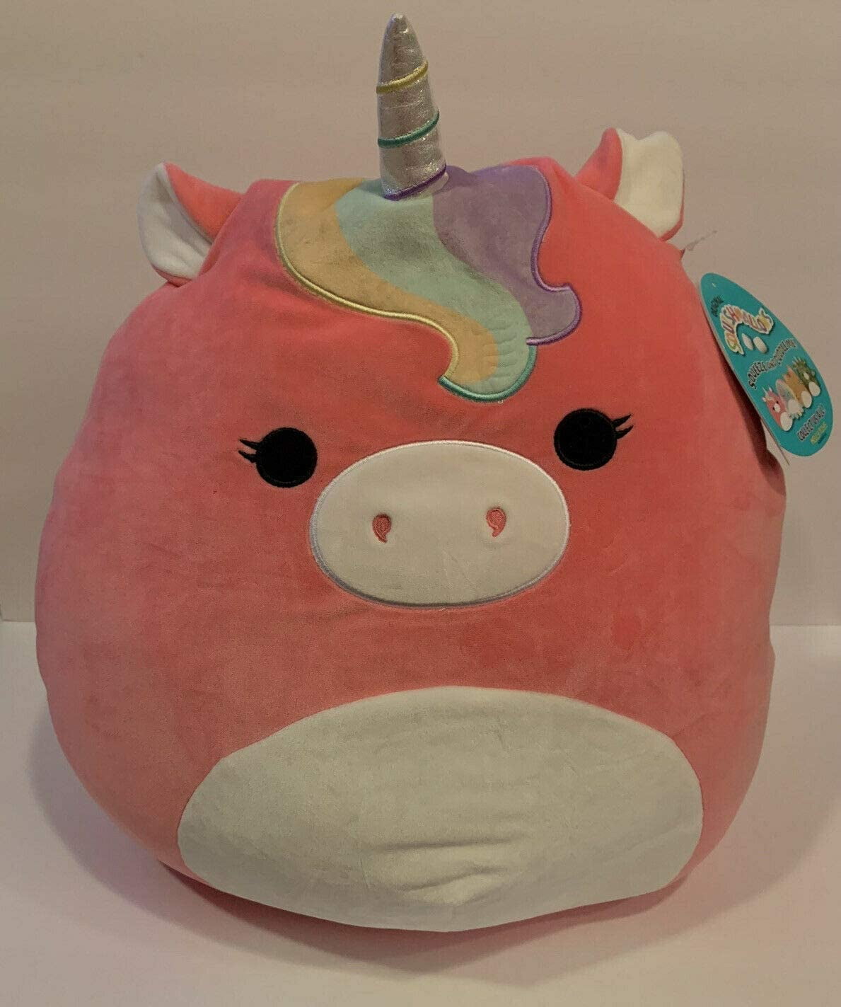 Kelly Toy Squishmallows 16" Ilene The Pink Unicorn Plush Doll Collection Toy
