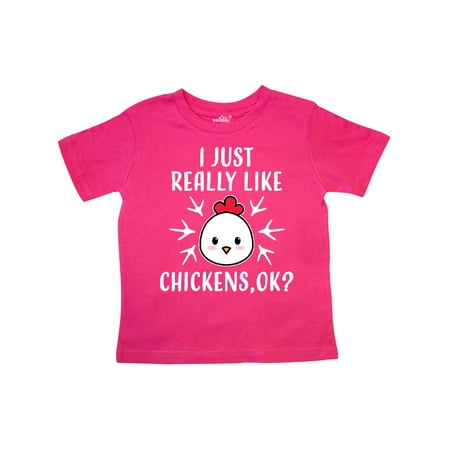 

Inktastic I Just Really Like Chickens Ok Gift Toddler Boy or Toddler Girl T-Shirt