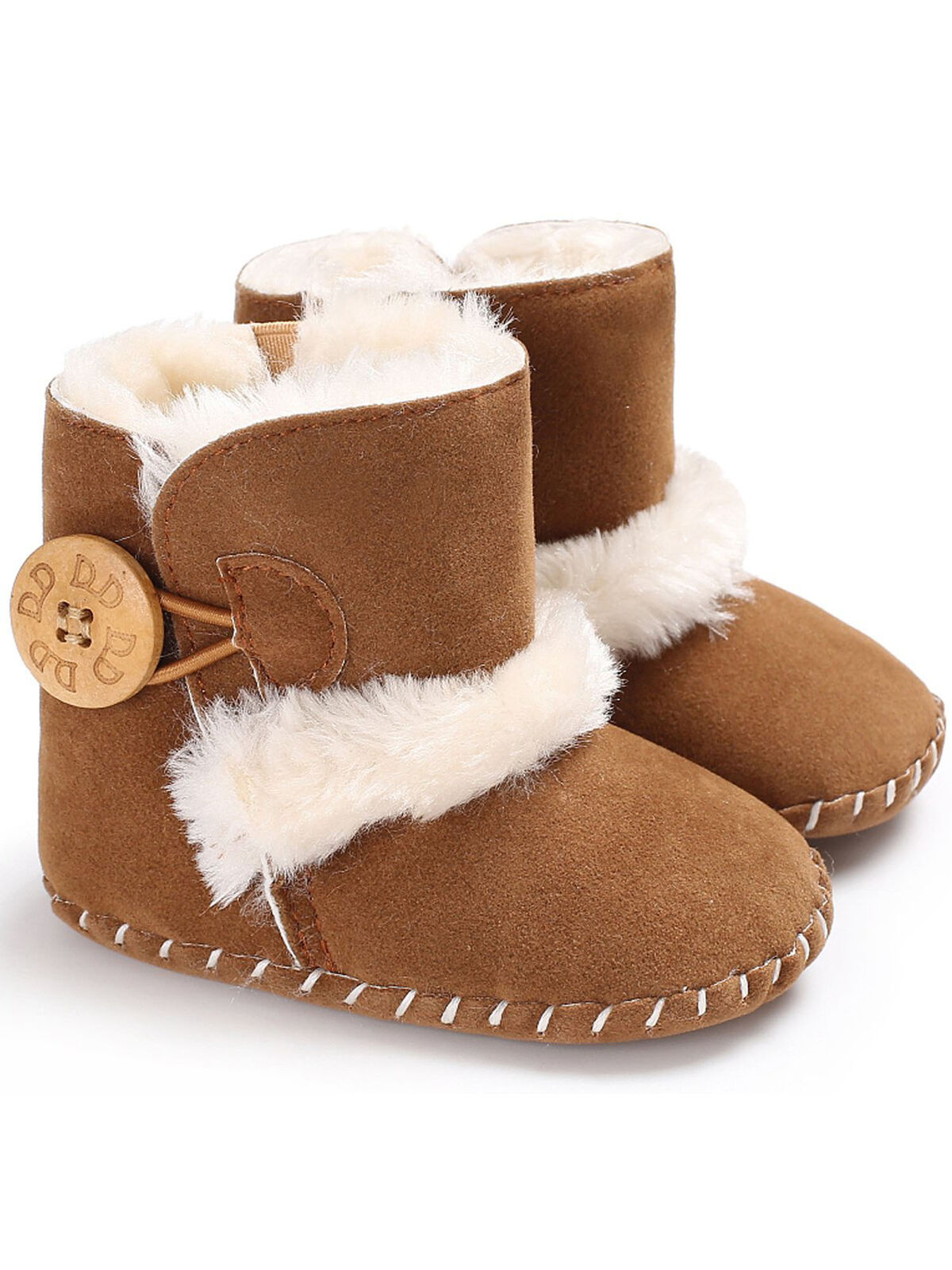 Baby Girl Boy Snow Boots Winter Half Boots Infant Kids New Soft Bottom Shoes - image 1 of 3