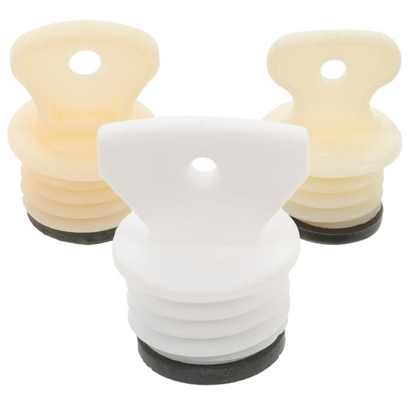 OULII 3 Pcs Bouchons de Bouchons d'Eau Chaude Couleurs Assorties en Caoutchouc pour Cuisine Usage Domestique