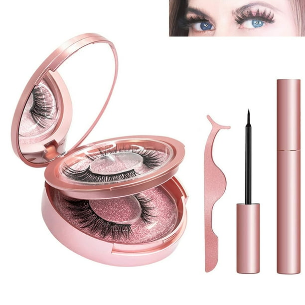 DOTSOG Eyeliner and Eyelash Kit,2 Pairs Eyelash with