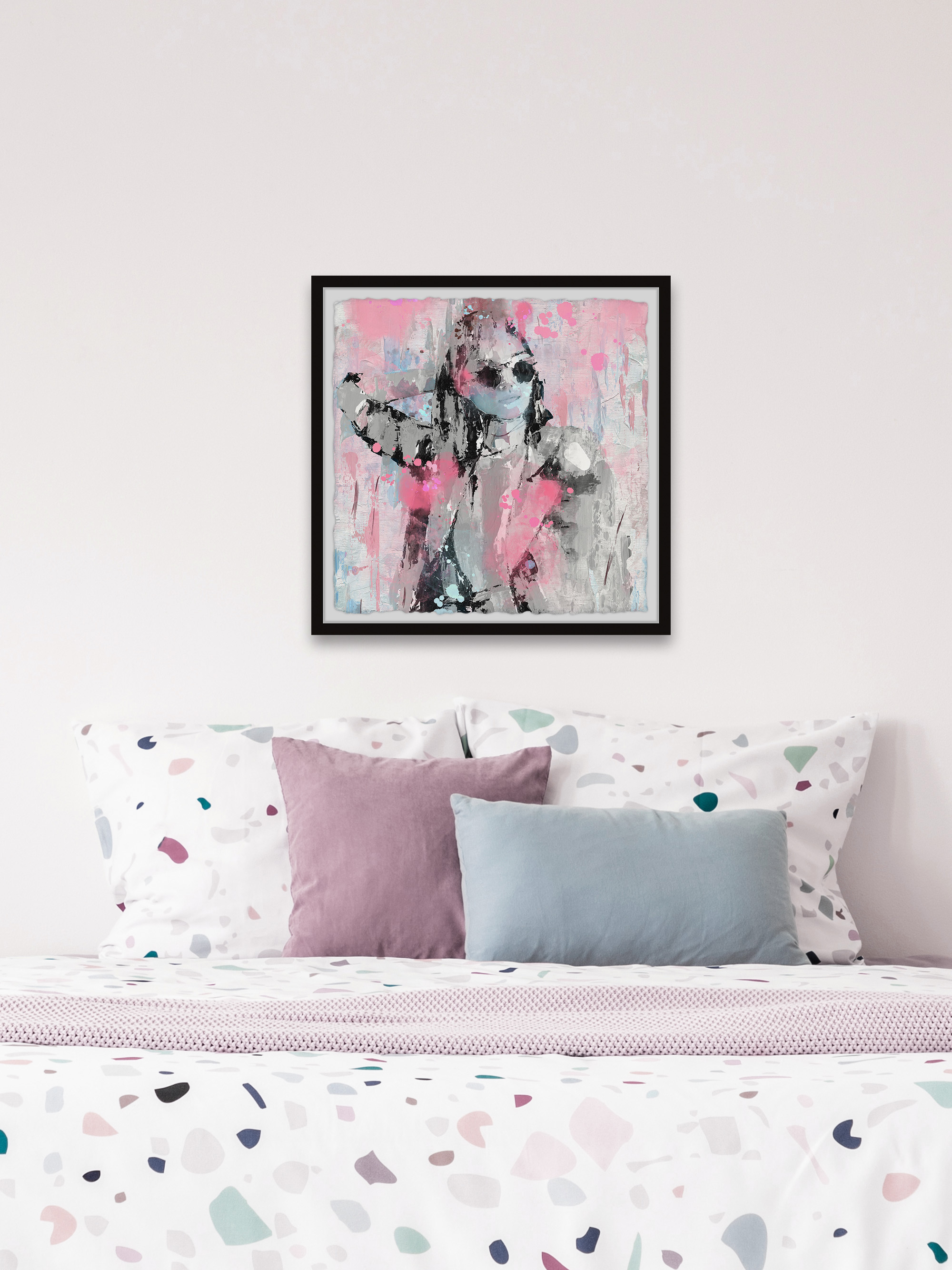 Parvez Taj Party Sleep Repeat Framed Wall Art, 32" x 32"