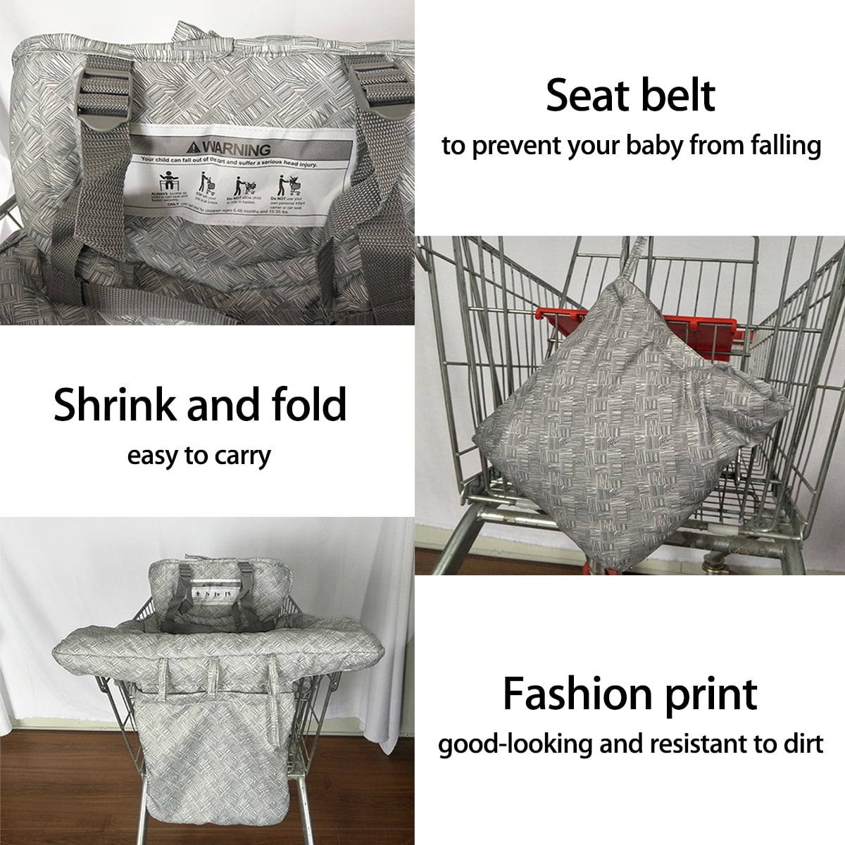 Baby Shopping Trolley Cart Seat Pad Kid Child High Chair Cover Protective Mat