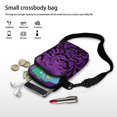 thumbnail image 7 of HELLHERO Bat Pattern Design Underarm Shoulder Bag, Double Layer, Casual Travel Polyester 4.33x1.97x7.09, 7 of 7