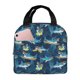 thumbnail image 1 of Fotbe Cartoon Surfer Sharks Bolsa Térmica con Estampado y Forro de Aluminio Grueso Bolsa de Almuerzo con Bolsillo Frontal para Hombres y Mujeres, Ideal para Trabajo, Escuela, 1 of 8