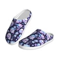 thumbnail image 2 of Lsque Skull crystal flower Pattern Womens Comfort Cotton on Scuff With Memory Foam and Anti-skid Sole Slipper-39/40, 2 of 7