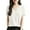White, variant on Cute Sweater Women Solid Basic Casual Short Sleeve V Neck Slim Knitted Business Casual 2025 Fall Outfits